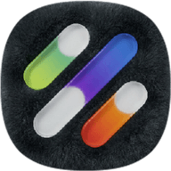 OneUI Fluffy Dark Glass Icons